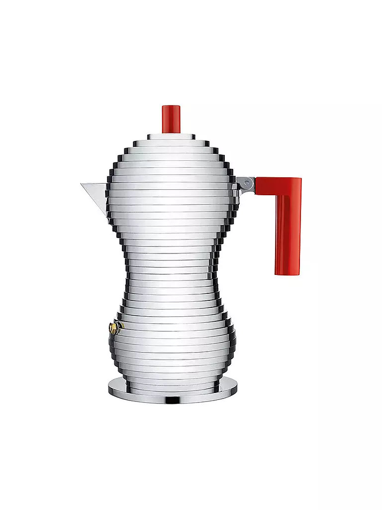 ALESSI | Cafetera exprés "Pulcina" 3 tazas | Plata