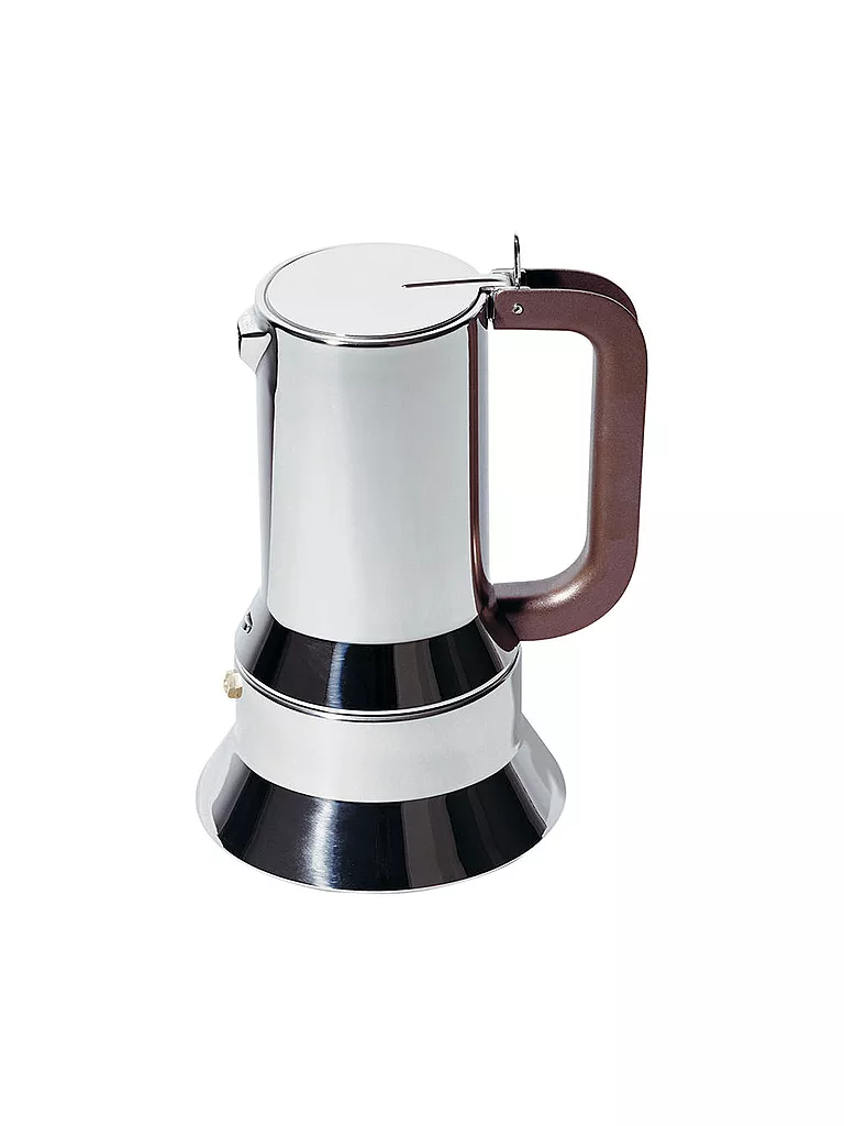 ALESSI | Cafetera exprés de 10 tazas | Plata
