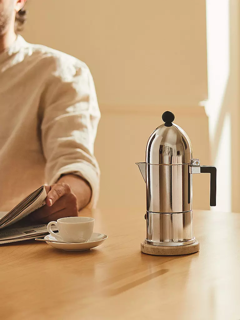 ALESSI | Cafetera exprés Le Cupola (3 tazas) | Plata