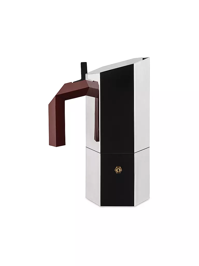 ALESSI | Cafetera exprés MENHIR de acero inoxidable para 6 tazas | Plata