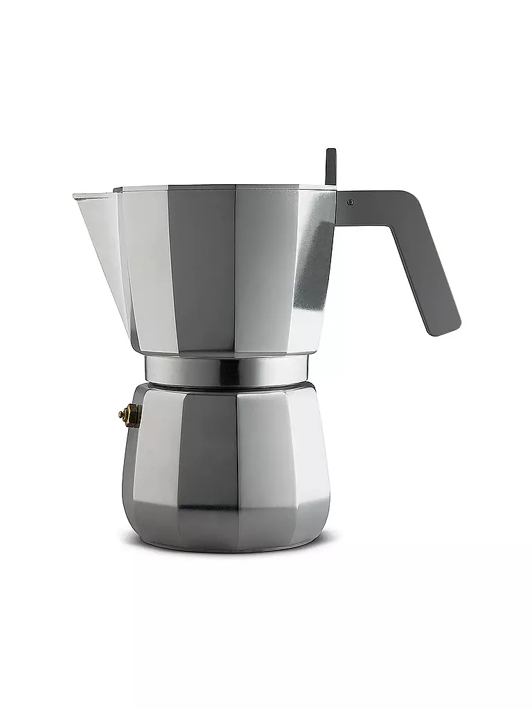 ALESSI | Cafetera exprés Moka (9 tazas) | Plata