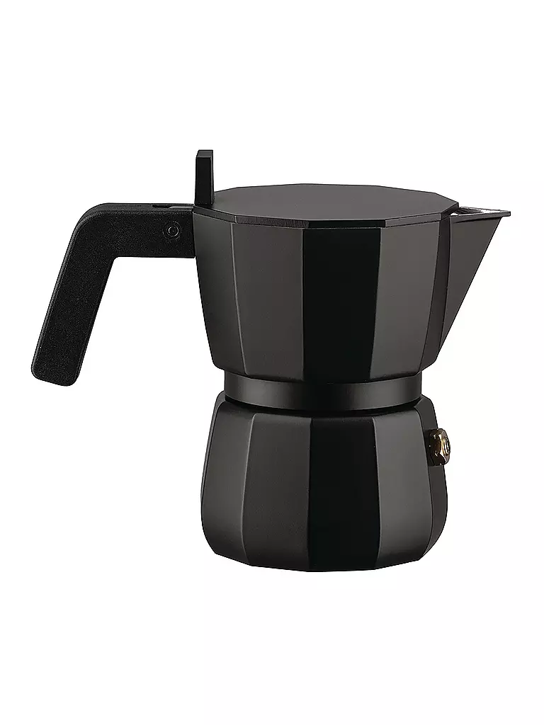 ALESSI | Cafetera exprés Moka 1 taza negra | Negro
