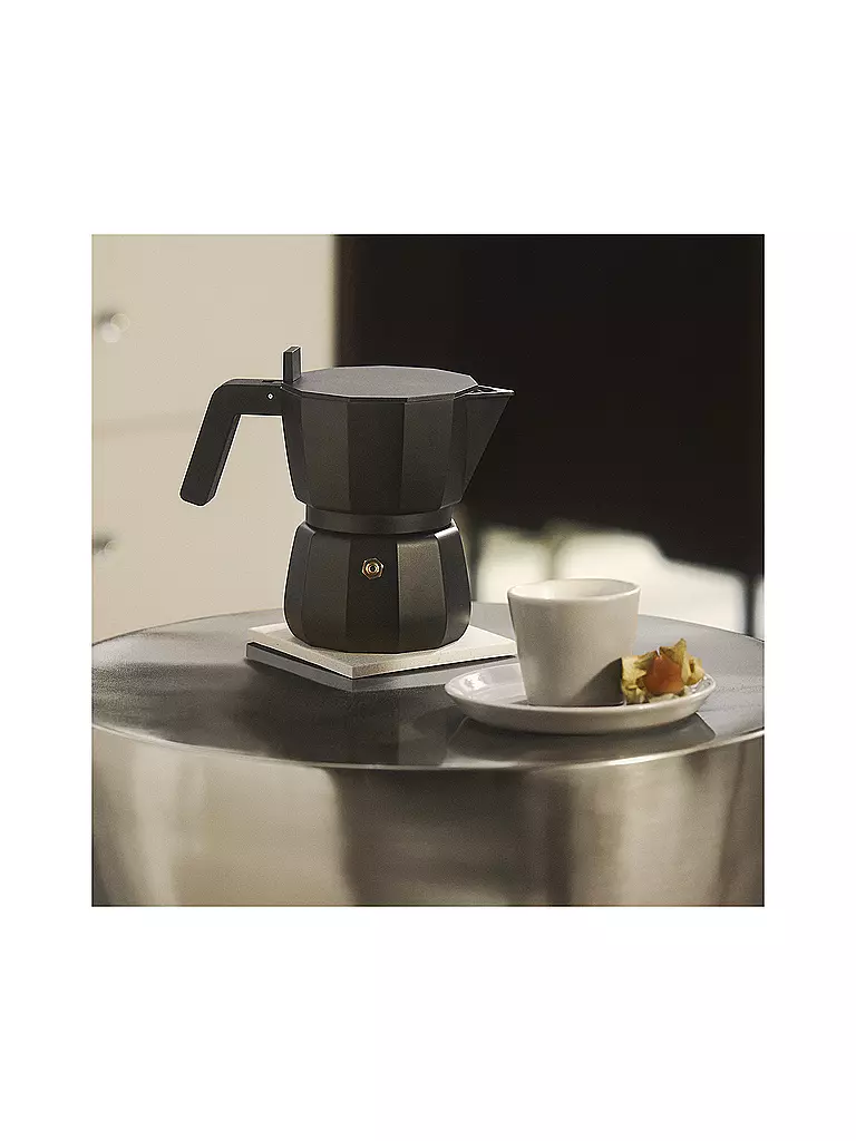 ALESSI | Cafetera exprés Moka 1 taza negra | Negro