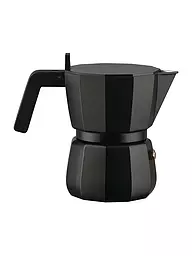 ALESSI | Cafetera exprés Moka 3 tazas Negro | Negro