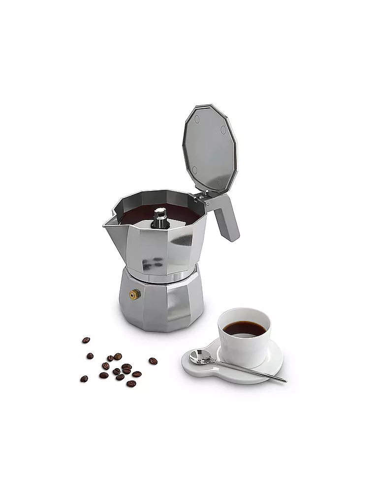 ALESSI | Cafetera exprés Moka 3 tazas | Gris