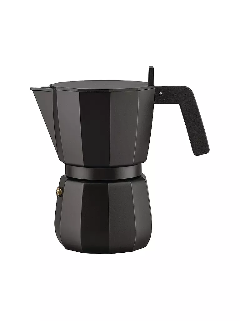 ALESSI | Cafetera exprés Moka 6 tazas negro | Negro