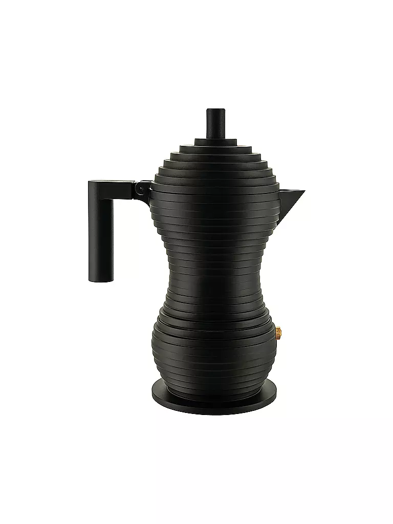 ALESSI | Cafetera exprés Pulcina Black Alu/Negro 3 tazas | Negro