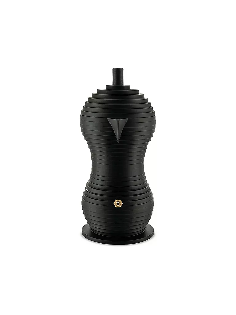 ALESSI | Cafetera exprés Pulcina Black Alu/Negro 3 tazas | 