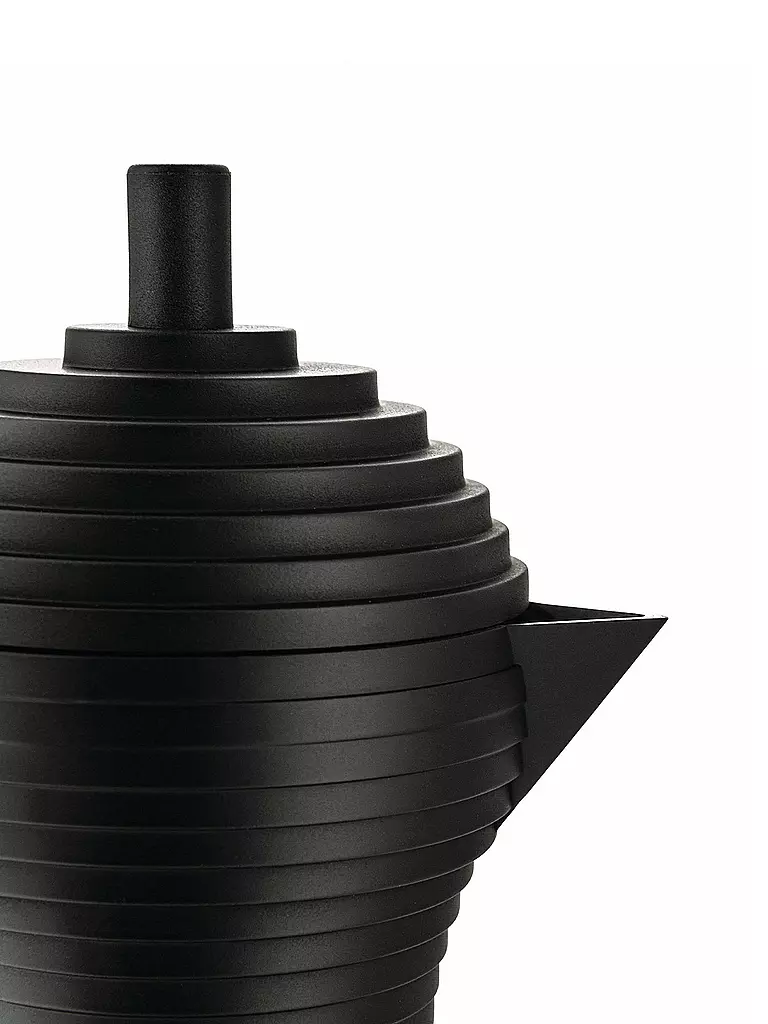 ALESSI | Cafetera exprés Pulcina Black Alu/Negro 3 tazas | 