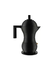 ALESSI | Cafetera exprés Pulcina Black Alu/Negro 6 tazas | Negro