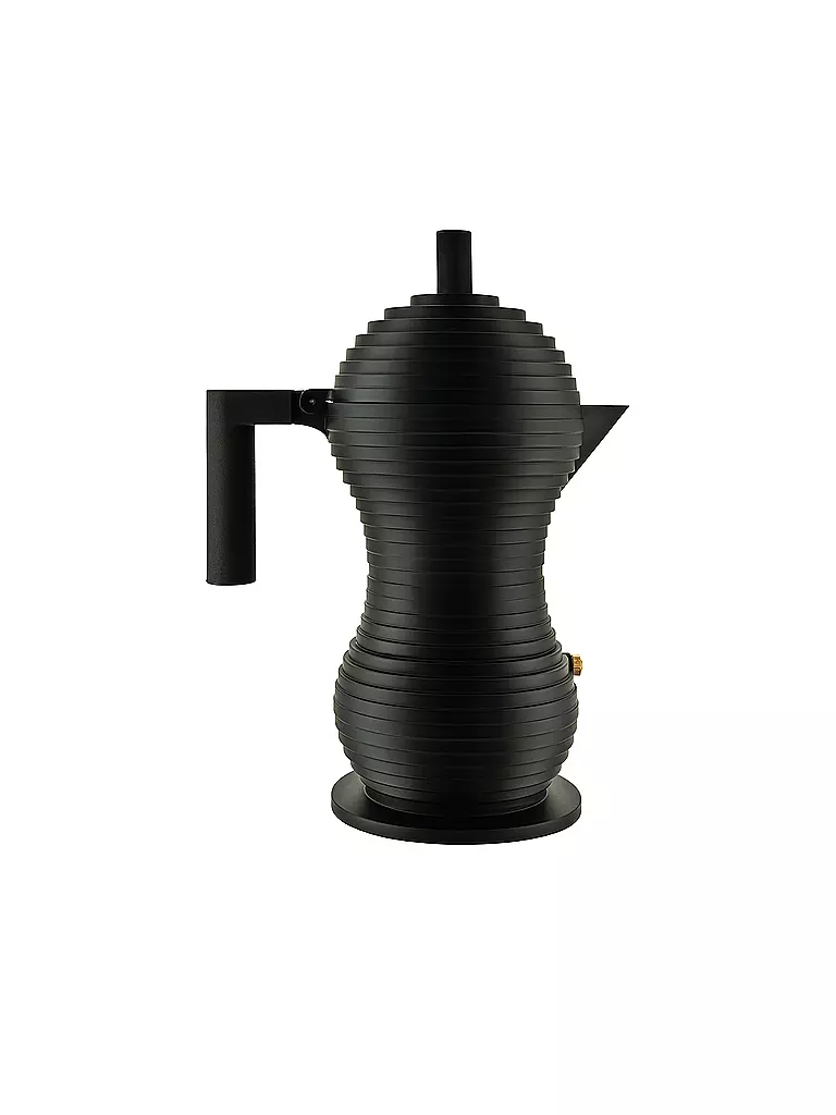 ALESSI | Cafetera exprés Pulcina Black Alu/Negro 6 tazas | Negro
