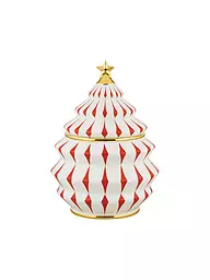 ALESSI | Caja de galletas navideña 2,1l DELIGHT Blanco/Rojo | Blanco