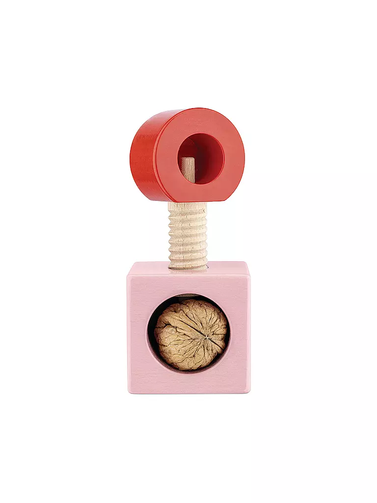 ALESSI | Cascanueces TWERGI de madera de haya Rosa/Rojo | Rosa