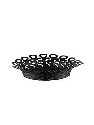ALESSI | Korbschale VIMINI 27cm Edelstahl Epoxi. Blanco | Negro