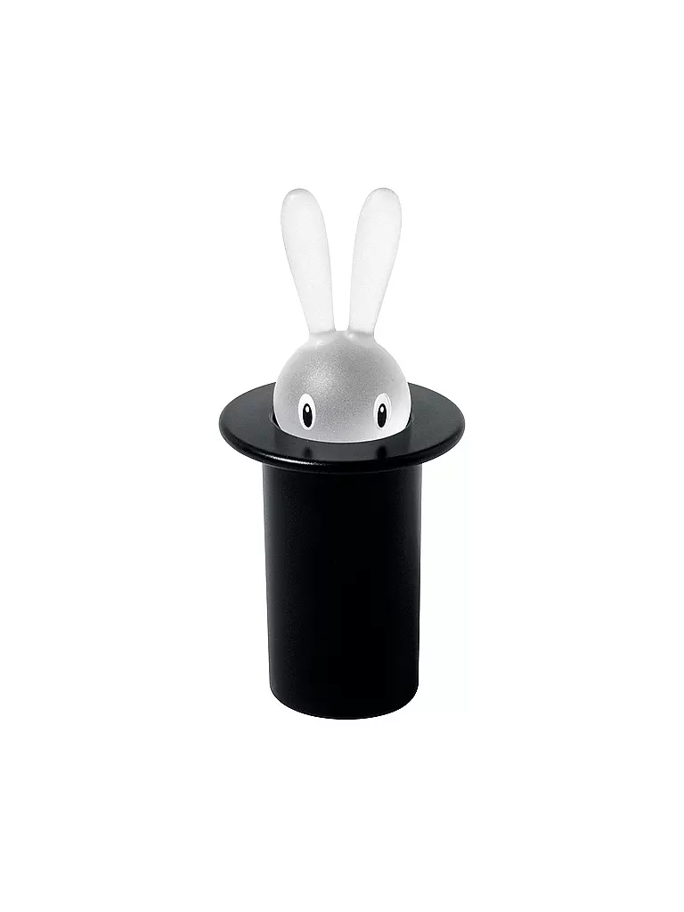 ALESSI | Dispensador de palillos de dientes Magic Bunny 7,5cm Negro | Negro