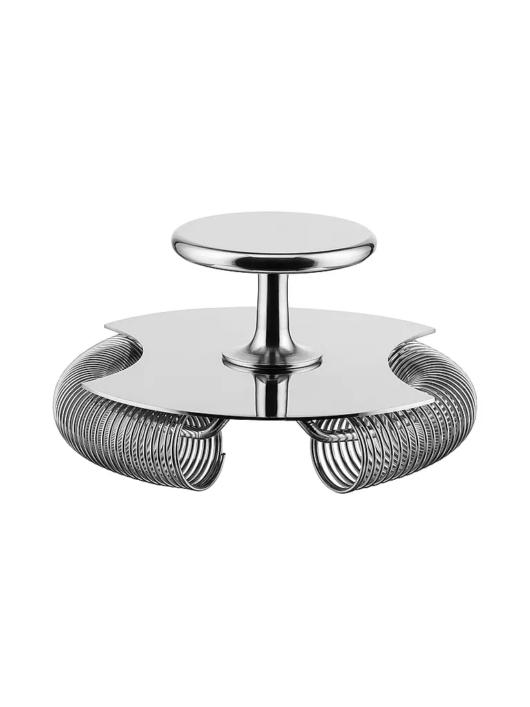 ALESSI | Doble colador de bar GIA27 10,2cm acero inoxidable | Plata