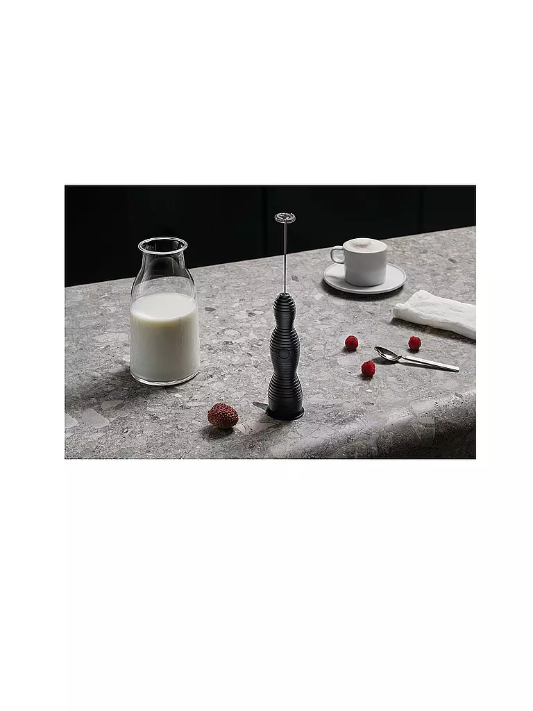 ALESSI | Espumador de leche Pulcina Negro | 