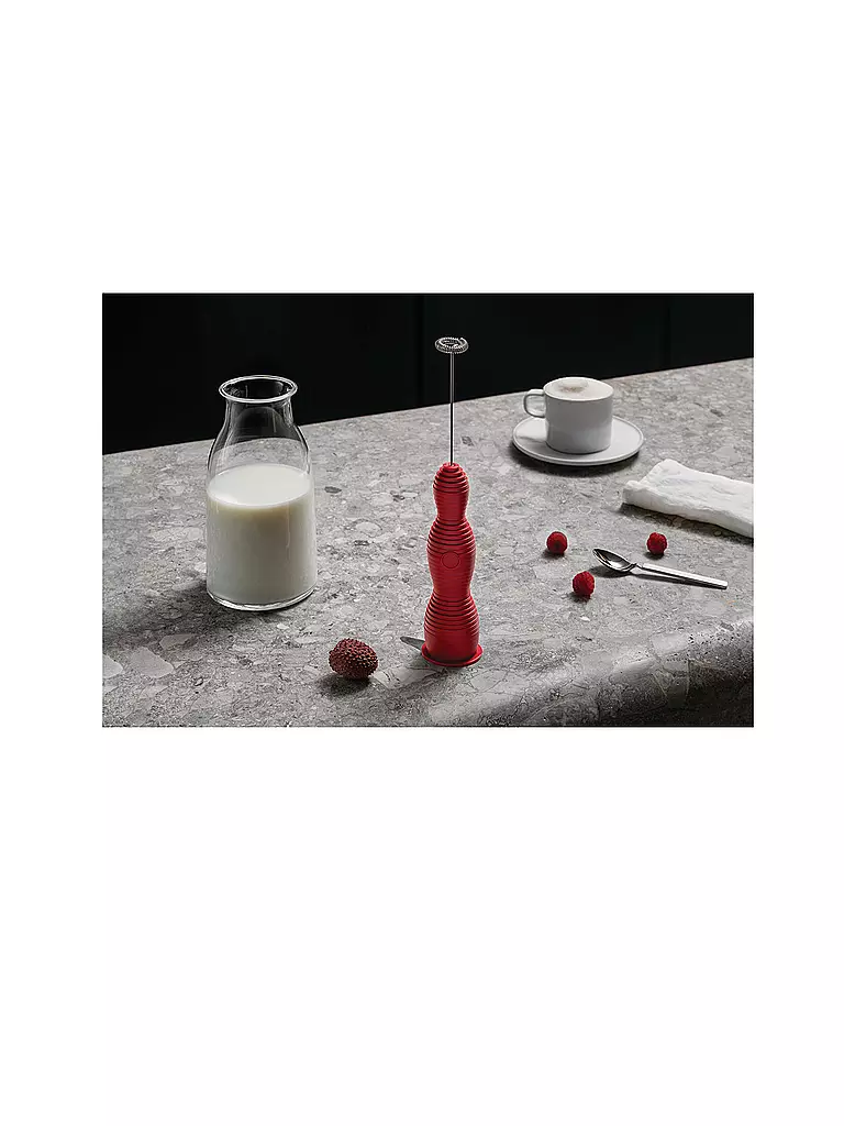 ALESSI | Espumador de leche Pulcina Rojo | Rojo
