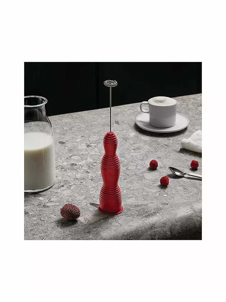 ALESSI | Espumador de leche Pulcina Rojo | Rojo
