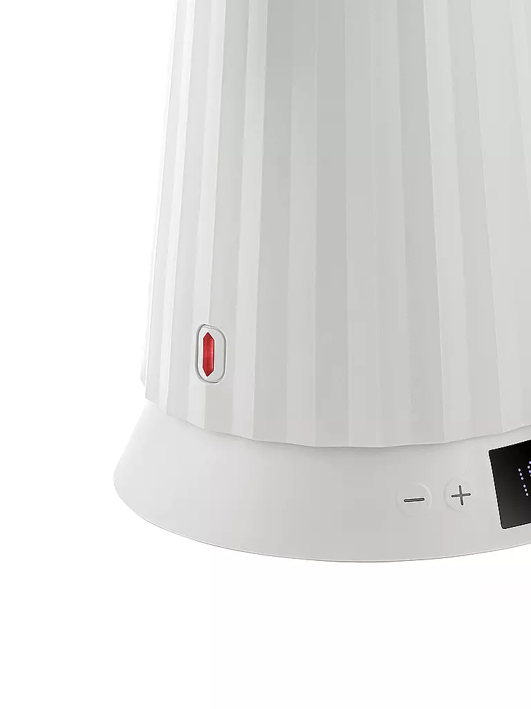 ALESSI | Hervidor de agua 1,7 l Plissee Th. Harz / Blanco | Blanco