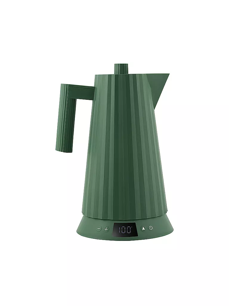 ALESSI | Hervidor de agua 1,7 l Plissee Th. Harz / Verde | Verde oscuro