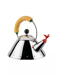 ALESSI | Hervidor de agua 1l Acero inoxidable / Amarillo | Plata