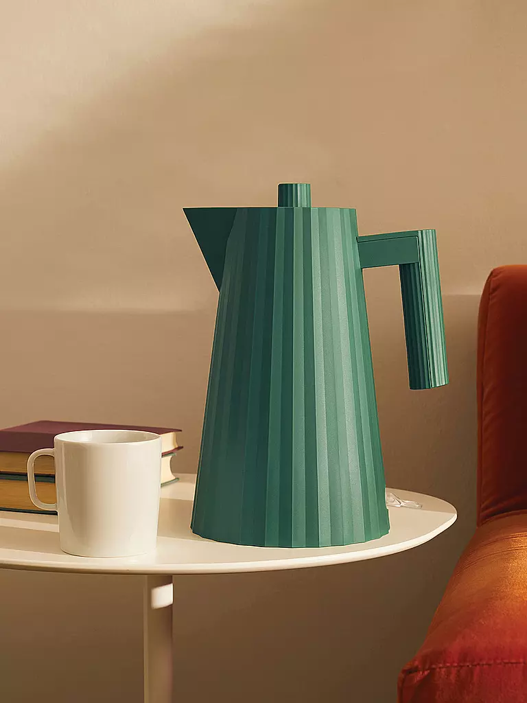 ALESSI | Hervidor de agua 1L Plisse Verde MDL06/1GR | Verde oscuro