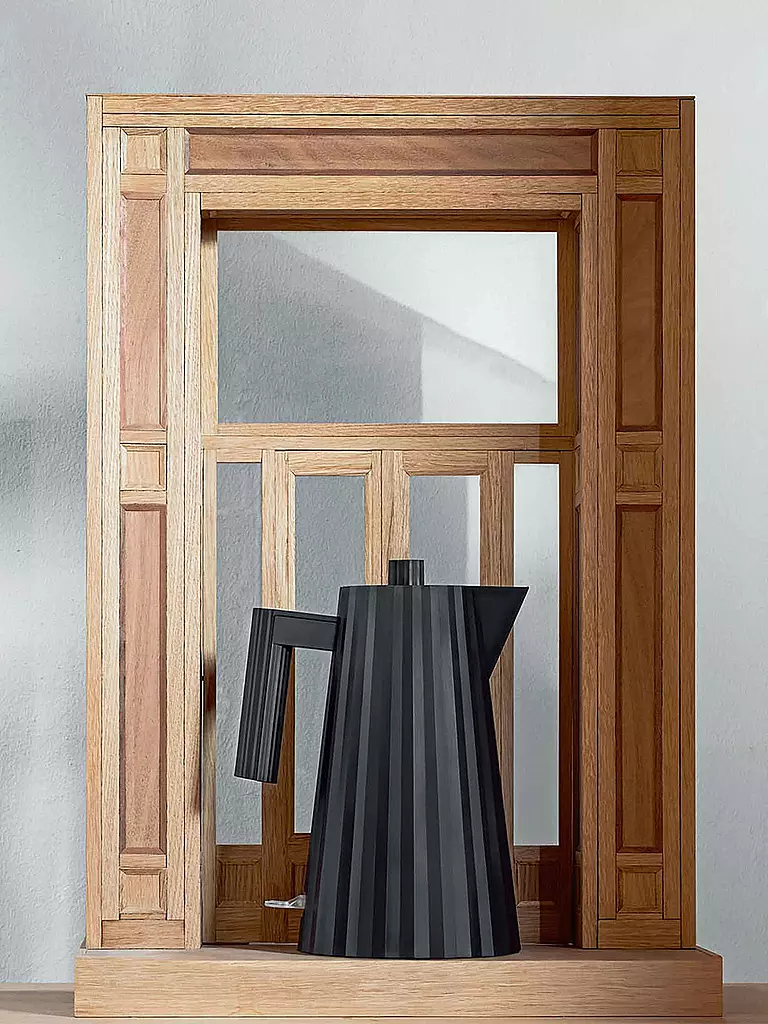 ALESSI | Hervidor de agua Plissé negro MDL06/1S | Negro