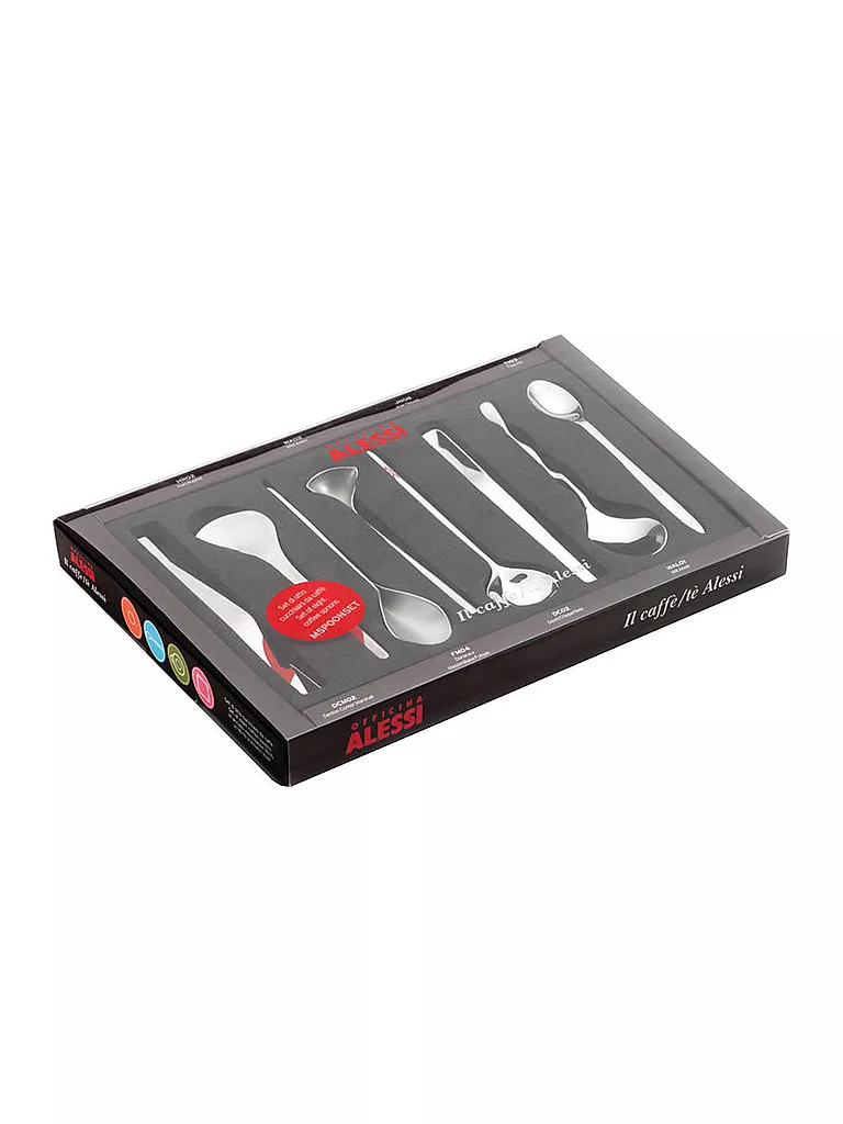 ALESSI | Juego de cucharas de espresso de 8 piezas. | Plata