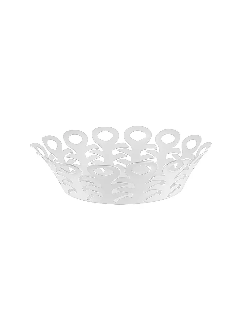 ALESSI | Korbschale VIMINI 22cm Edelstahl Epoxi. Blanco | Blanco