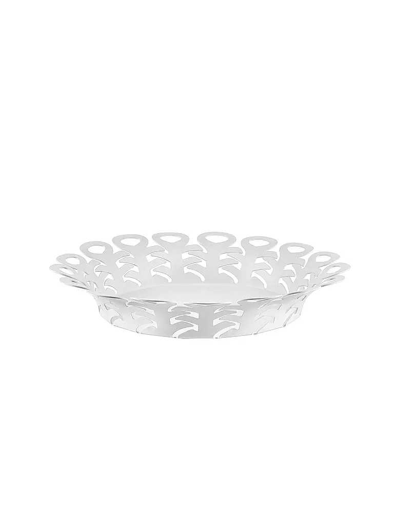 ALESSI | Korbschale VIMINI 27cm Edelstahl Epoxi. Blanco | Blanco