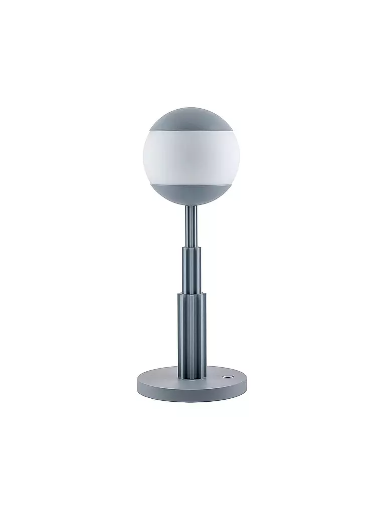 ALESSI | Lámpara de mesa Aldo Rossi Alu Gris Cristal | Gris claro