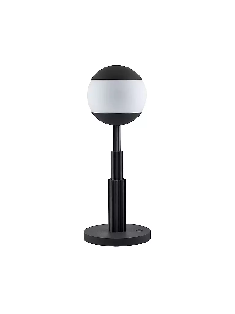 ALESSI | Lámpara de mesa Aldo Rossi Alu Negro Cristal | Negro