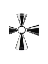 ALESSI | Medidor de bar Quadri Combo Jigger acero inoxidable | Plata