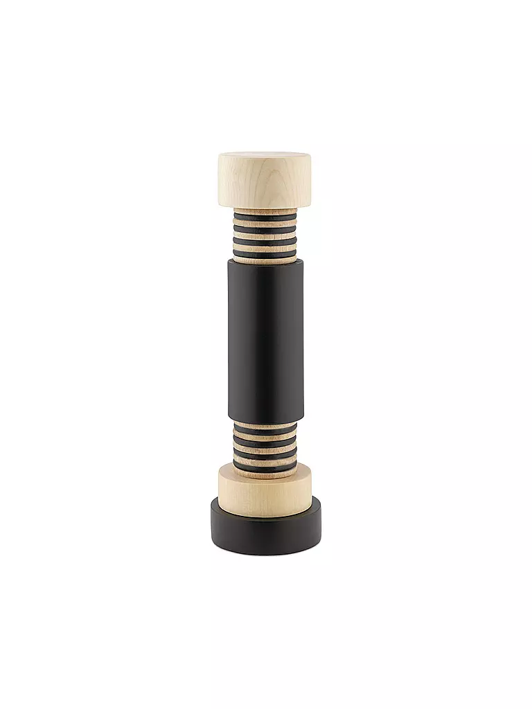 ALESSI | Molinillo de sal y pimienta de 25 cm negro / natural | Negro