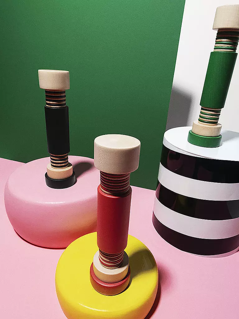 ALESSI | Molinillo de sal y pimienta de 25 cm negro / natural | Negro