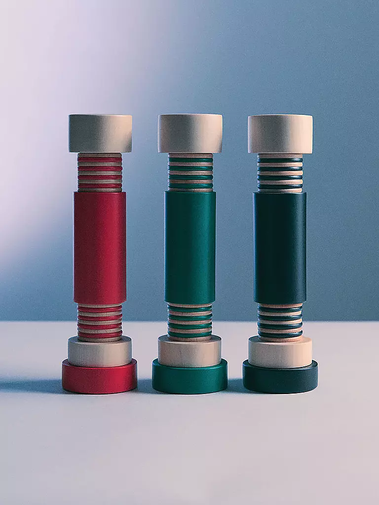 ALESSI | Molinillo de sal y pimienta de 25 cm negro / natural |