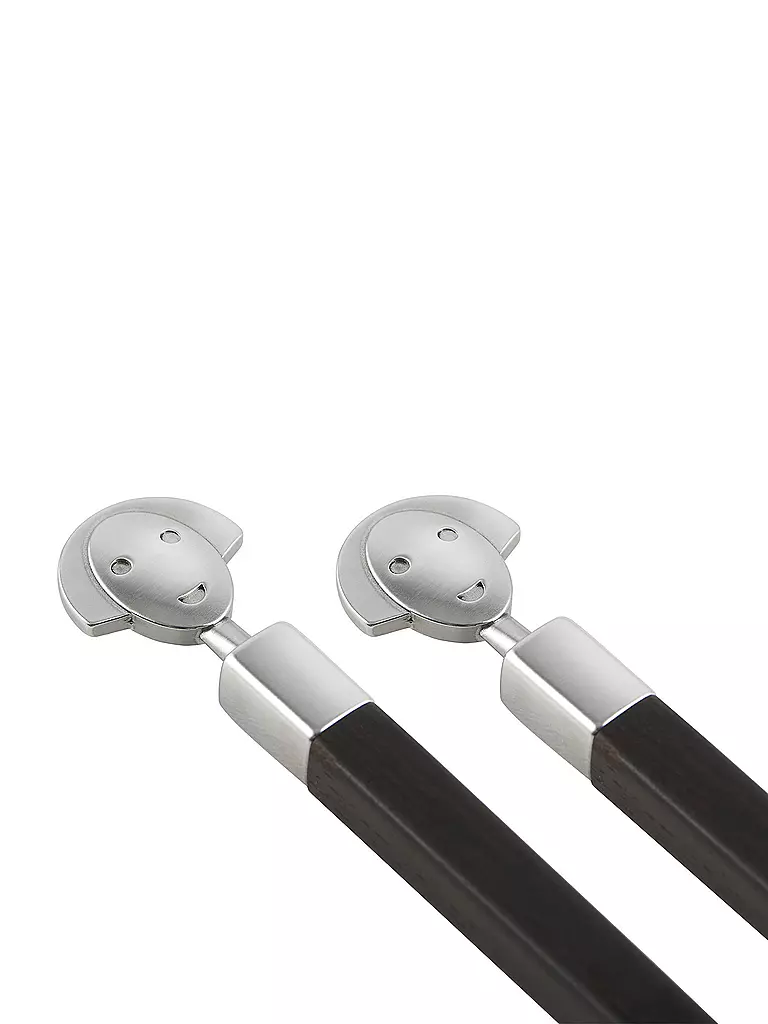 ALESSI | Palillos ANNA 3 piezas. Ébano | Marrón