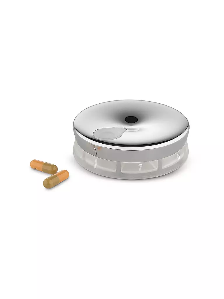 ALESSI | Pastillero YoYo de acero inoxidable | Plata
