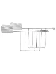 ALESSI | Pinza para sándwiches Plisse 2er Blanco MDL08RACKW | Blanco