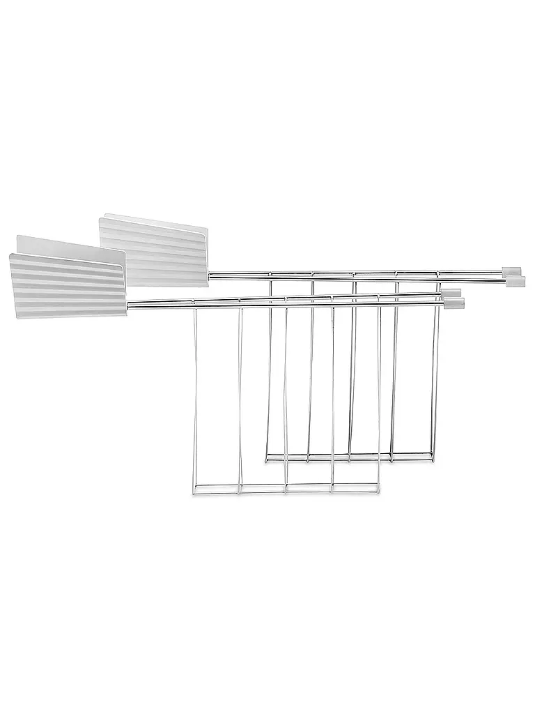 ALESSI | Pinza para sándwiches Plisse 2er Blanco MDL08RACKW | Blanco
