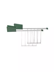 ALESSI | Pinza para sándwiches Plisse 2er Blanco MDL08RACKW | Verde oscuro