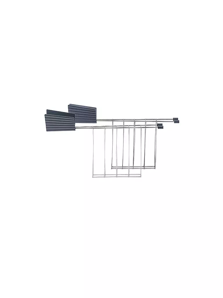 ALESSI | Pinzas para sándwich Plisse 2 unidades gris MDL08 RACK G | Gris