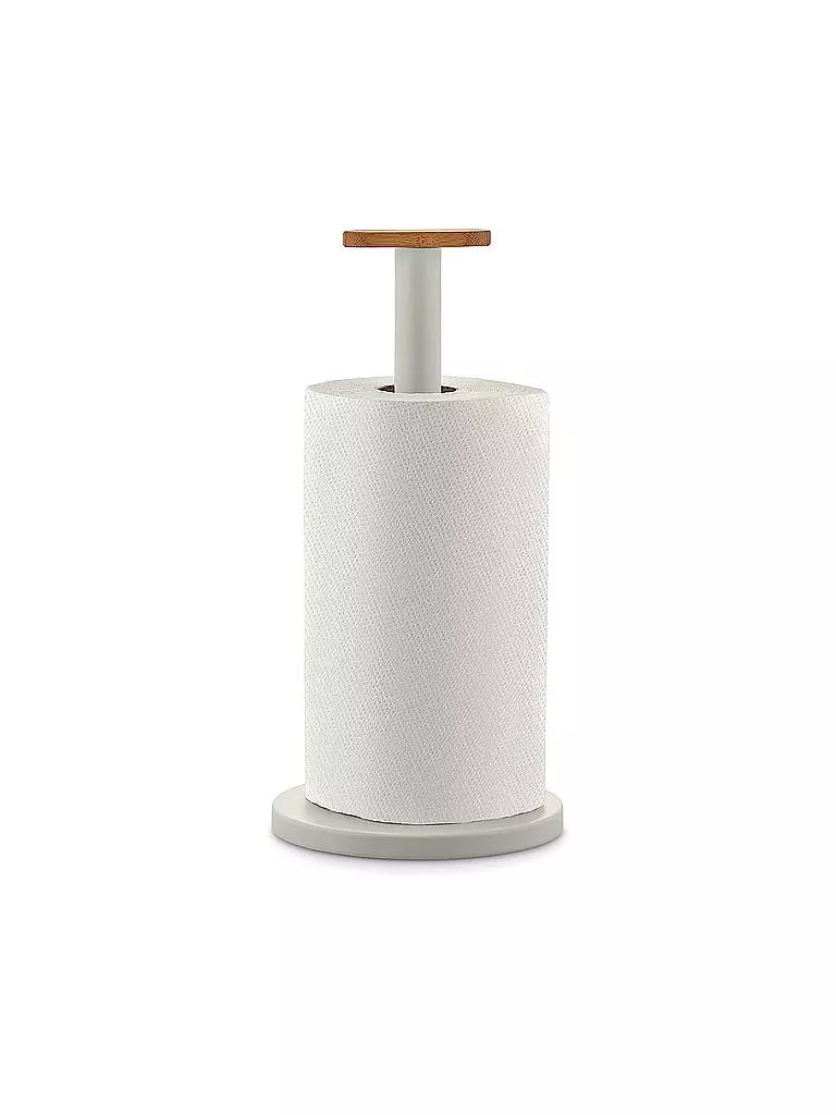 ALESSI | Portarrollos Mattina 33cm Gris Cálido/Bambú | 