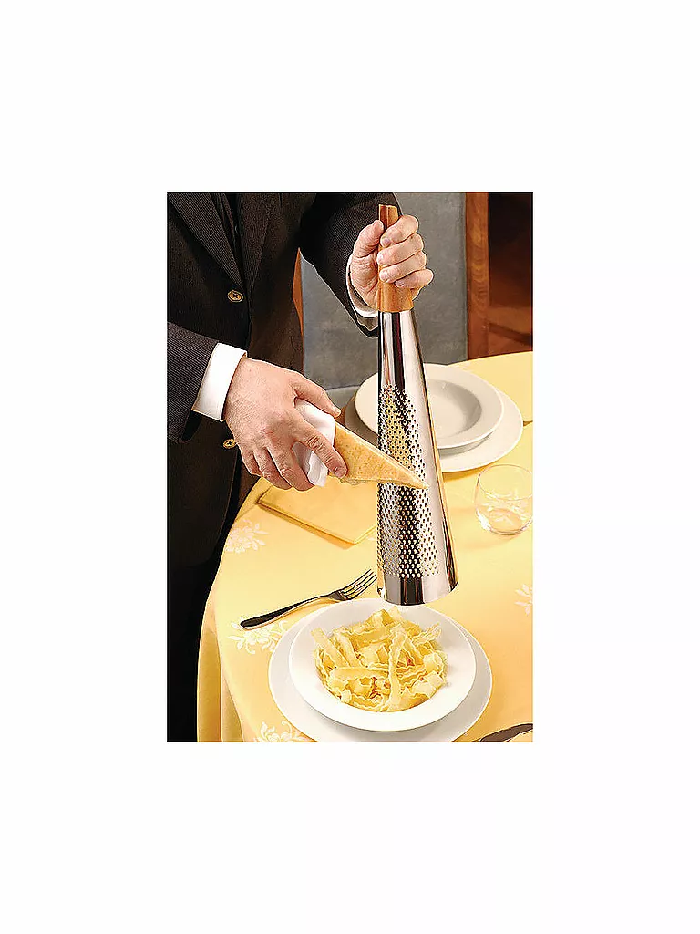 ALESSI | Rallador gigante Todo 46cm (acero inoxidable/madera) | Plata