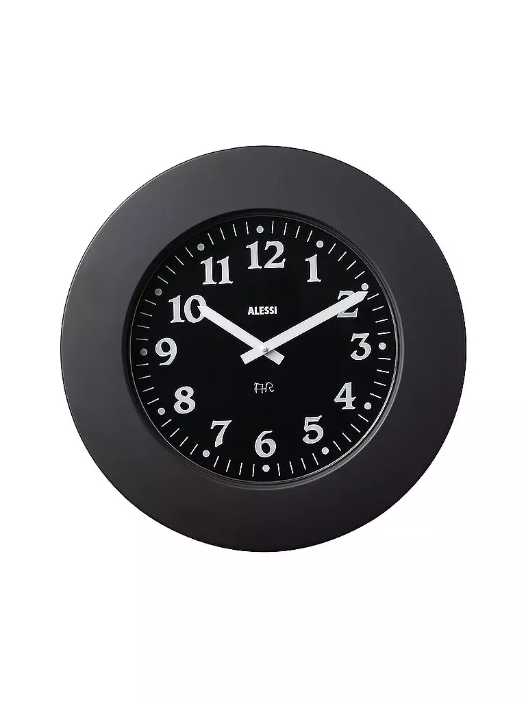ALESSI | Reloj de pared MOMENTO 40cm Negro | Negro