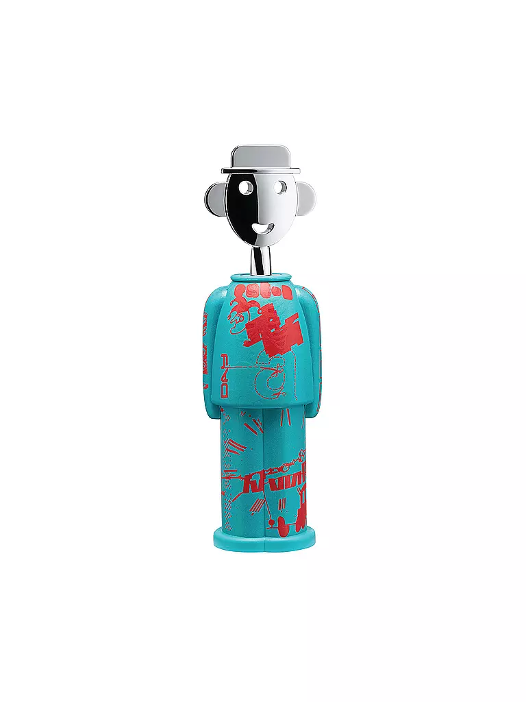 ALESSI | Sacacorchos ALESSANDRO M. LIQUID Azul/Rojo | Azul claro