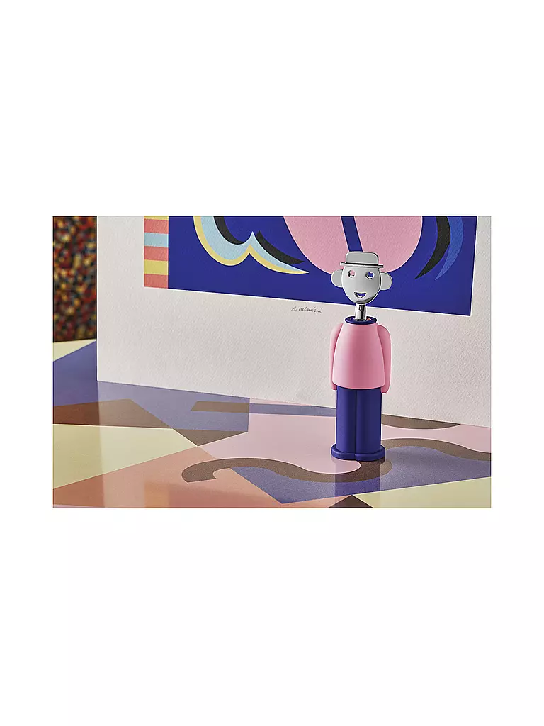 ALESSI | Sacacorchos Alessandro M. Rosa/Azul | Multicolor