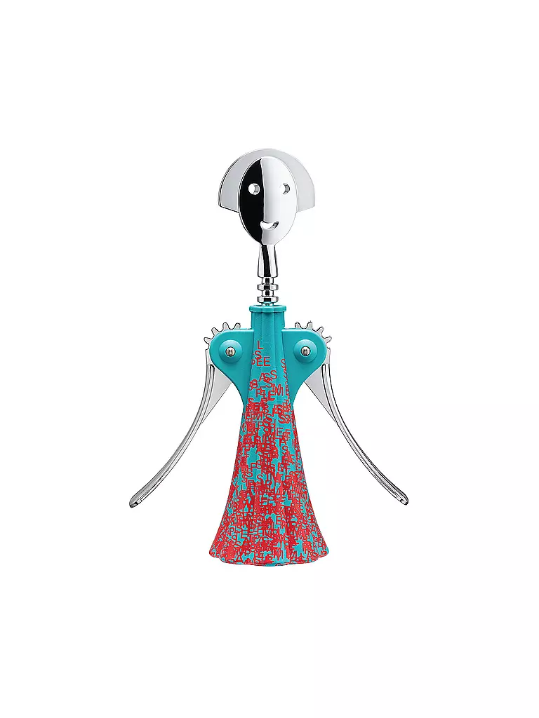 ALESSI | Sacacorchos ANNA-G LIQUID Azul/Rojo | Azul claro