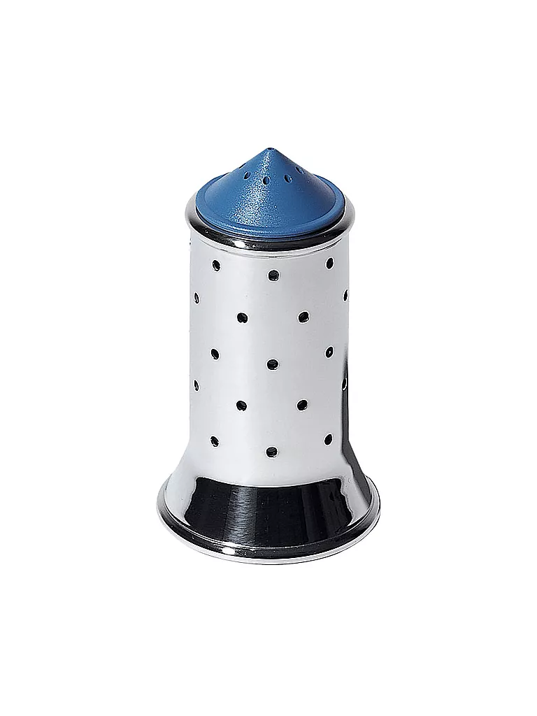 ALESSI | Salero Graves 11,3cm Acero inoxidable / Azul | Plata
